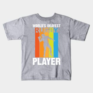 World's okayest rugby player Kids T-Shirt